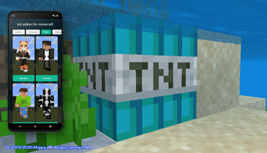 اسکرین شات 3 برنامه tnt addon for minecraft