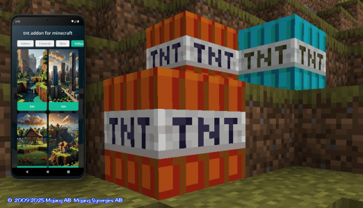 اسکرین شات 4 برنامه tnt addon for minecraft