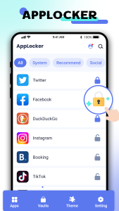اسکرین شات 2 برنامه App Lock: Lock App,Fingerprint