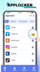 اسکرین شات برنامه App Lock: Lock App,Fingerprint 2