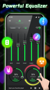 اسکرین شات 2 برنامه Equalizer- Bass Booster&Volume