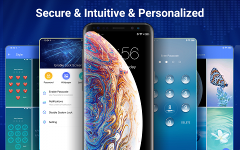 اسکرین شات 3 برنامه Keypad Lock - Phone Secure