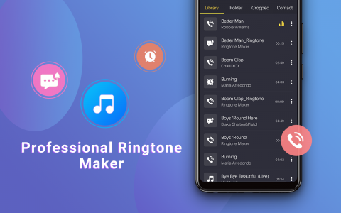اسکرین شات برنامه Ringtone Maker & MP3 Cutter 1