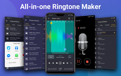 اسکرین شات برنامه Ringtone Maker & MP3 Cutter 6