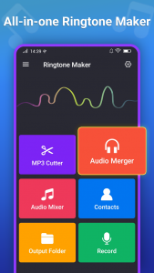 اسکرین شات برنامه Ringtone Maker & MP3 Cutter 1