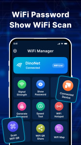 اسکرین شات 1 برنامه Wifi Password Show: Wifi Scan