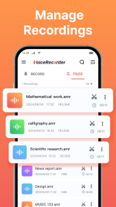 اسکرین شات 5 برنامه Voice Recorder Pro