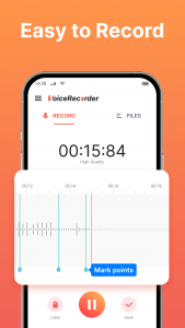 اسکرین شات برنامه Voice Recorder Pro 1