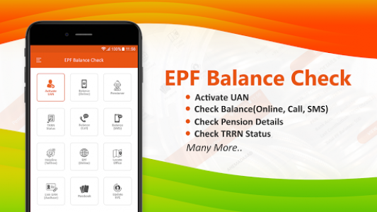 اسکرین شات برنامه EPF Balance Check, PF Balance & Passbook 1