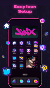 اسکرین شات 5 برنامه Themes: Icon Changer & Widgets