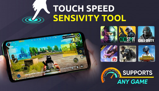 اسکرین شات 1 برنامه Touch Speed & Sensivity Tool