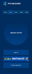 اسکرین شات 1 برنامه 120 FPS Unlocker - FPS Booster