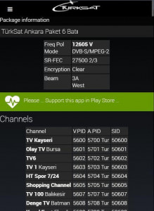 اسکرین شات برنامه Frequencies TurkSat 42 7