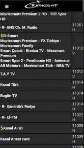 اسکرین شات برنامه Frequencies TurkSat 42 4