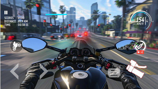 اسکرین شات 1 بازی Traffic Bike: Driving City 3D