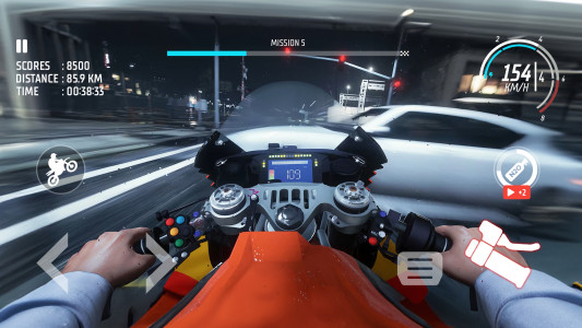 اسکرین شات 3 بازی Traffic Bike: Driving City 3D