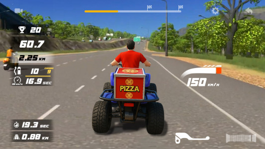 اسکرین شات 2 بازی Traffic Bike 3D: City Tour