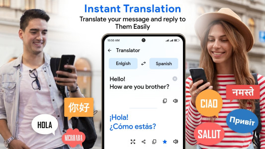 اسکرین شات 1 برنامه Language Translator: Translate