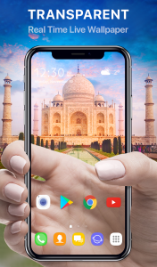 اسکرین شات 2 برنامه Transparent Wallpaper & Camera