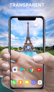 اسکرین شات 3 برنامه Transparent Wallpaper & Camera