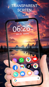 اسکرین شات 1 برنامه Transparent - Live Wallpapers
