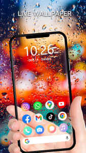 اسکرین شات 2 برنامه Transparent - Live Wallpapers