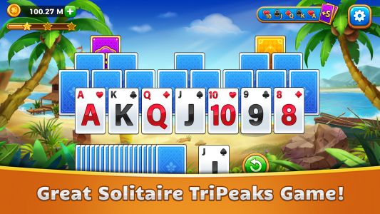 اسکرین شات بازی TriPeaks Solitaire Card Games 1