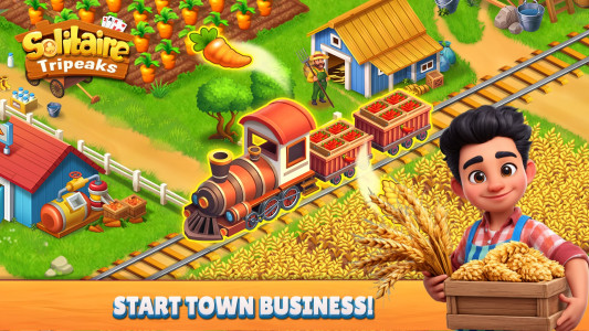 اسکرین شات 4 بازی Solitaire TriPeaks Farm
