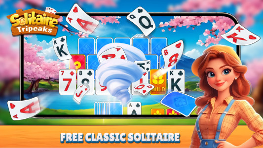 اسکرین شات 5 بازی Solitaire TriPeaks Farm