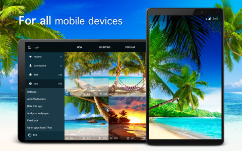 اسکرین شات 5 برنامه Tropical Wallpapers 4K