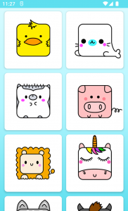 اسکرین شات برنامه How to draw cute animals 3