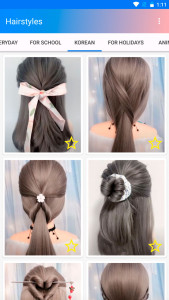 اسکرین شات برنامه Easy hairstyles step by step 2