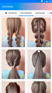 اسکرین شات برنامه Easy hairstyles step by step 1