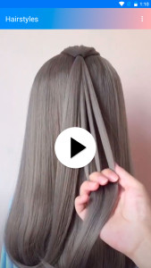 اسکرین شات 3 برنامه Easy hairstyles step by step