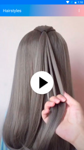 اسکرین شات برنامه Easy hairstyles step by step 3