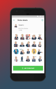اسکرین شات برنامه 👔 Politician Stickers for Whatsapp- WAStickerApps 2