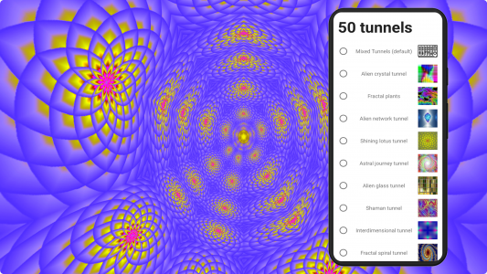 اسکرین شات 2 برنامه Morphing Tunnels Visualizer