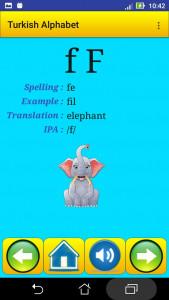 اسکرین شات 6 برنامه Turkish alphabet for students
