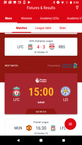 اسکرین شات برنامه The Official Liverpool FC App 4
