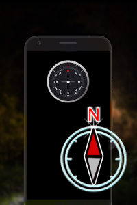 اسکرین شات برنامه Flashlight compass 1