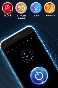 اسکرین شات 3 برنامه Extreme flashlight compass