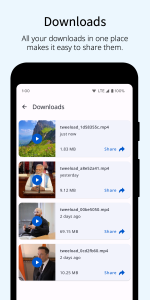 اسکرین شات 5 برنامه Video Downloader for Twitter X