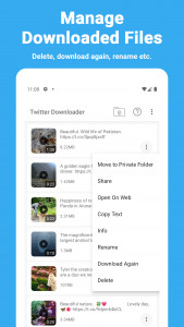 اسکرین شات 4 برنامه Video Downloader for Twitter