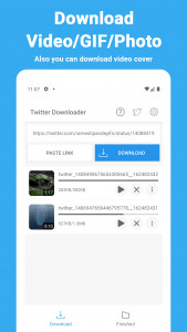 اسکرین شات 1 برنامه Video Downloader for Twitter