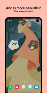 اسکرین شات برنامه Android 12 Weather Widgets 3