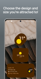 اسکرین شات 5 برنامه Pixel Weather Widget & Themes
