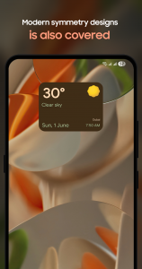 اسکرین شات 2 برنامه Pixel Weather Widget & Themes