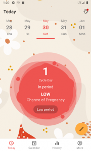 اسکرین شات برنامه Period Tracker,  Ovulation & Fertility app - Pad 2