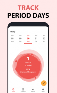 اسکرین شات برنامه Period Tracker,  Ovulation & Fertility app - Pad 3