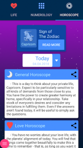 اسکرین شات برنامه Horoscope of Birth 1